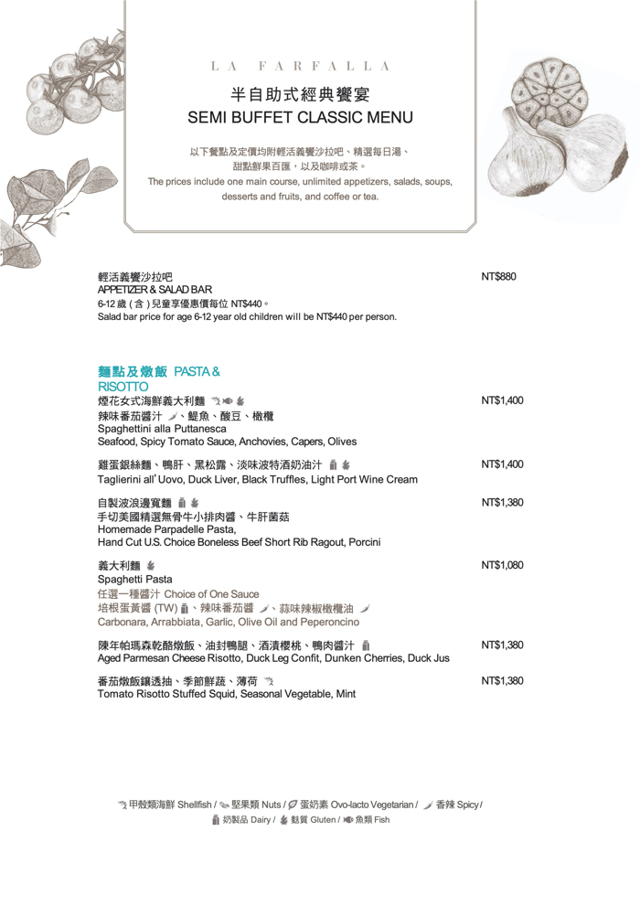 台北吃到飽》寒舍艾麗酒店 LA FARFALLA 義式餐廳～全新義式半自助 Buffet 登場 @兔兒毛毛姊妹花