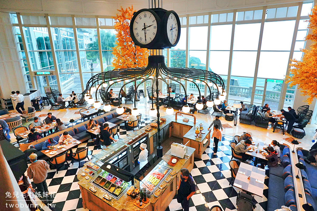 【英倫西餐廳自助餐】花蓮飯店吃到飽推薦！遠雄悅來晚餐Buffet、海景餐廳完整攻略 @兔兒毛毛姊妹花