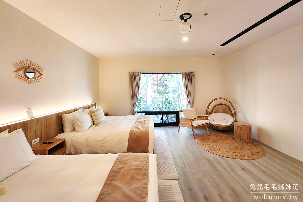 【葉子祕境】南投埔里住宿推薦｜森林 Villa 偽露營、小木屋、一泊二食，親近大自然又舒適 @兔兒毛毛姊妹花