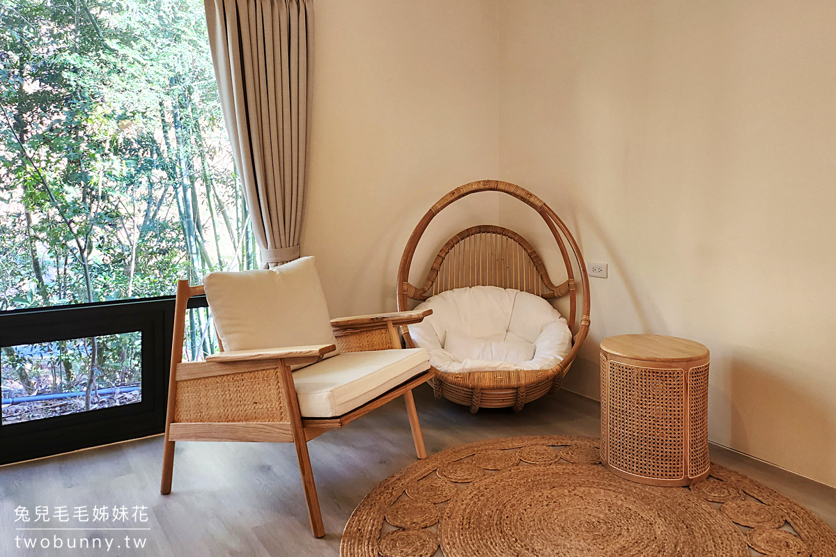 【葉子祕境】南投埔里住宿推薦｜森林 Villa 偽露營、小木屋、一泊二食，親近大自然又舒適 @兔兒毛毛姊妹花