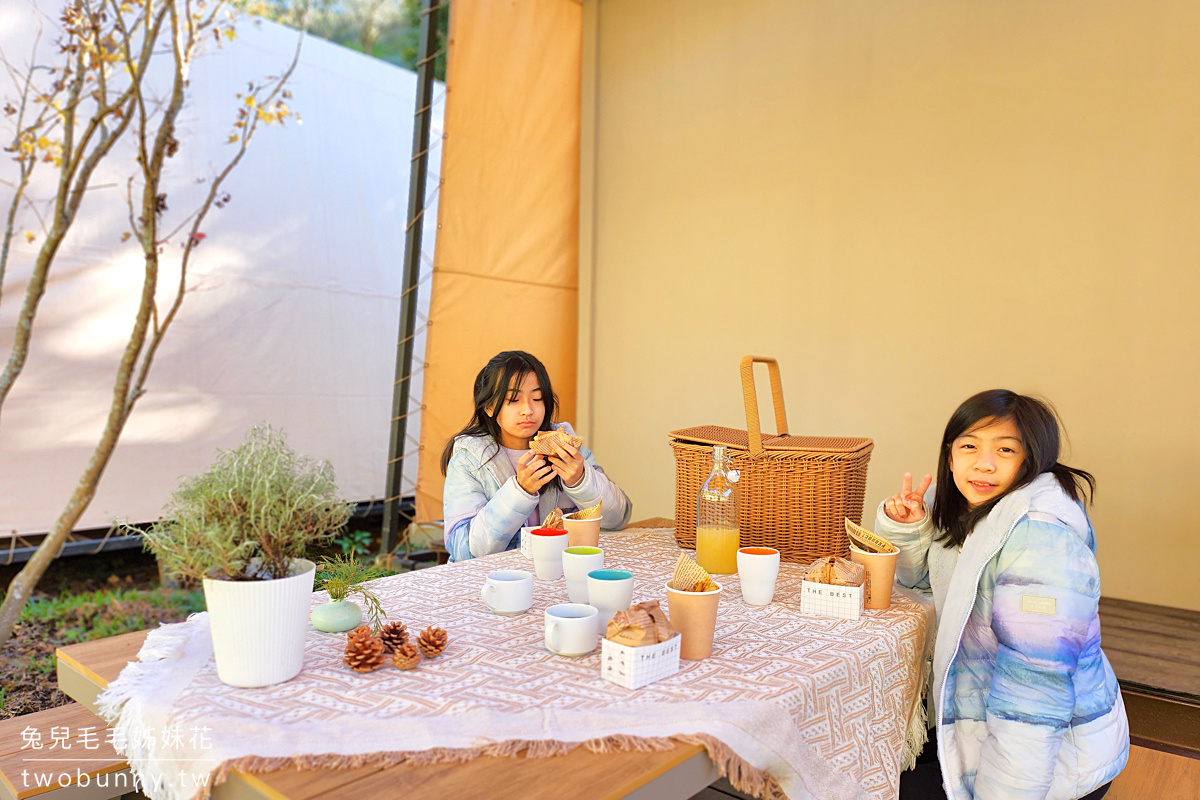 【葉子祕境】南投埔里住宿推薦｜森林 Villa 偽露營、小木屋、一泊二食，親近大自然又舒適 @兔兒毛毛姊妹花