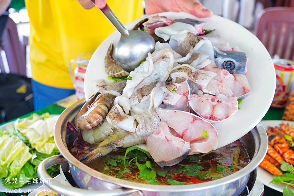 富國島美食 星星店 Con Sao Qu&aacute;n｜海星沙灘的海上屋海鮮餐廳，根本是網美餐廳 @兔兒毛毛姊妹花