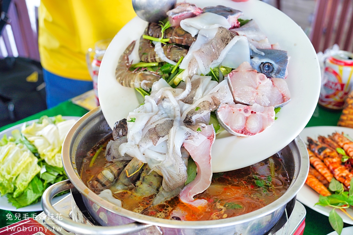 富國島美食 星星店 Con Sao Qu&aacute;n｜海星沙灘的海上屋海鮮餐廳，根本是網美餐廳 @兔兒毛毛姊妹花