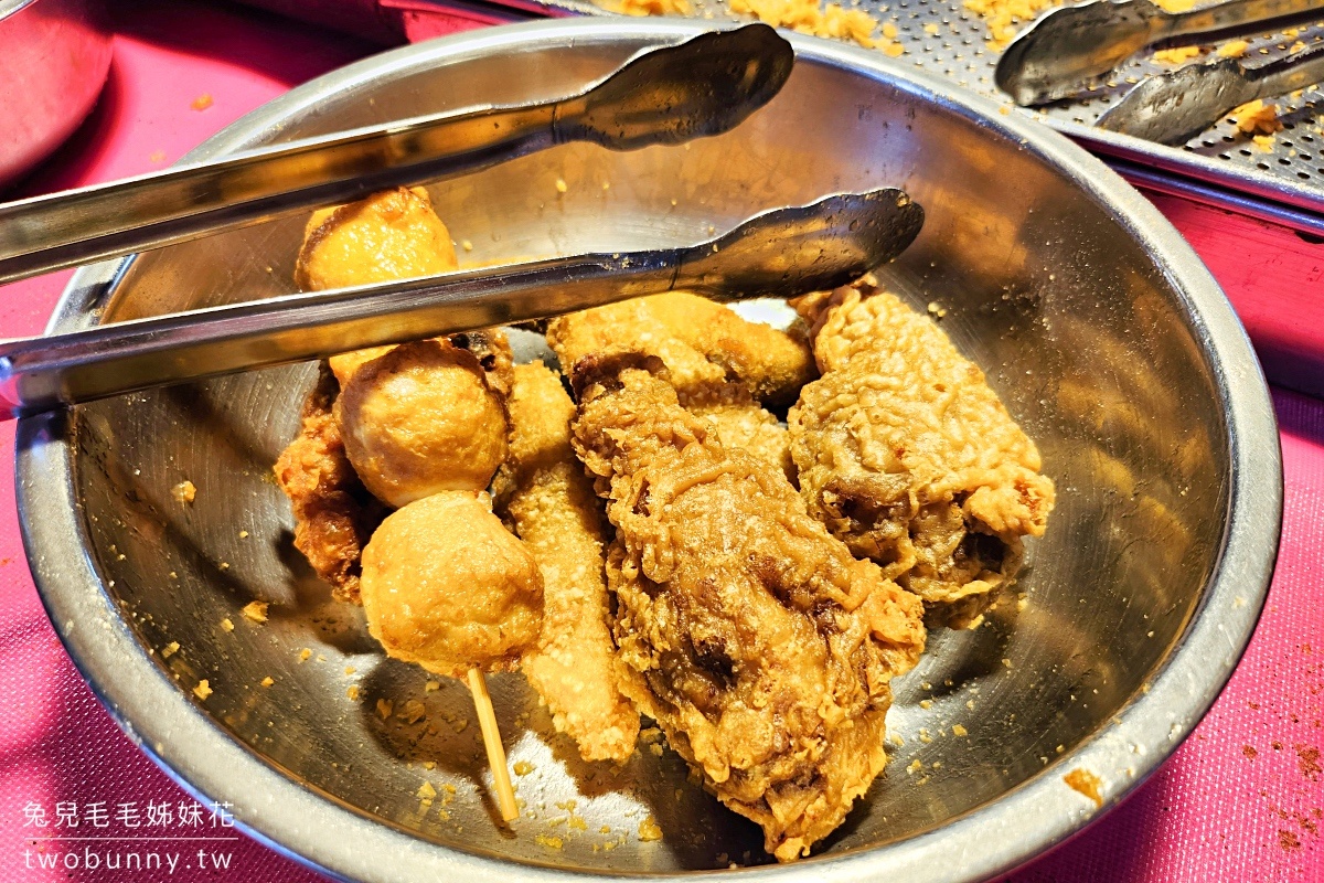濱江市場美食》珮慈的炸雞～婆婆媽媽搶著買的超人氣炸雞｜千千推薦市場炸雞 @兔兒毛毛姊妹花