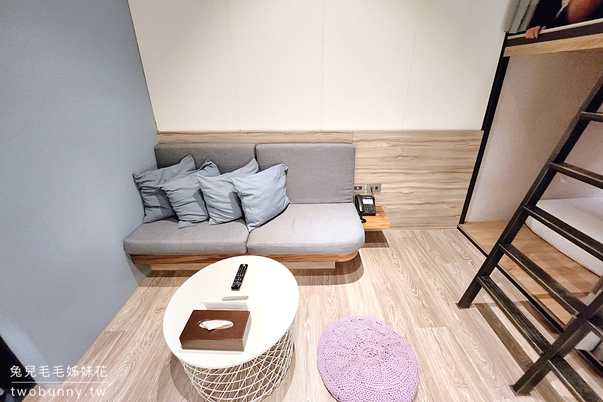 【探索私旅 Explore Hotel】台中逢甲住宿推薦！逢甲夜市走路5分鐘、免費停車＋航空主題設計旅店 @兔兒毛毛姊妹花