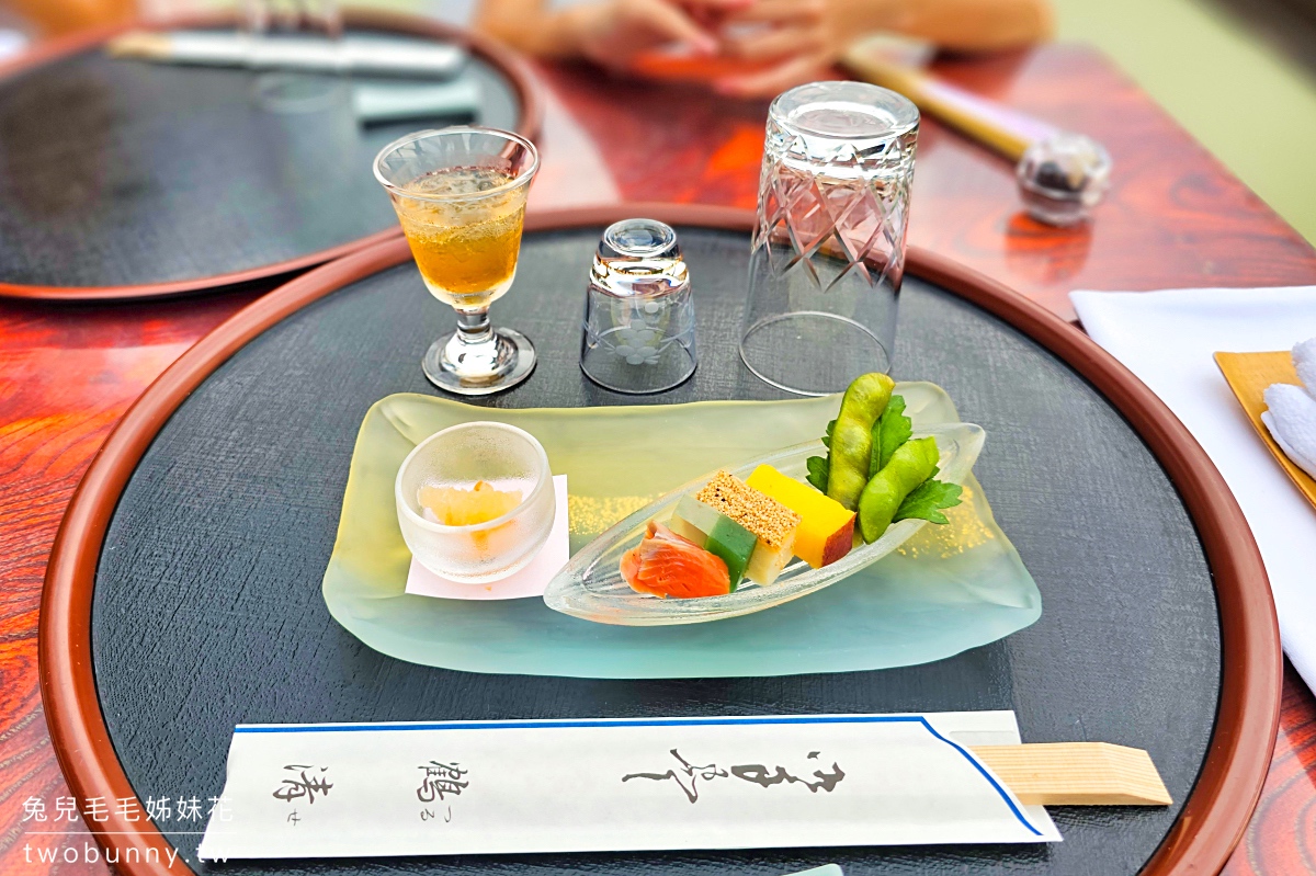 【料理旅館鶴清】京都鴨川納涼床｜夏季限定河景第一排懷石料理＋中文預約 @兔兒毛毛姊妹花