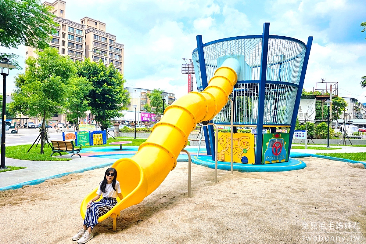 台北特色公園》彭福親子公園~樹林波麗士主題遊戲場,兩層樓攀爬塔溜滑梯還不賴 @兔兒毛毛姊妹花 台北特色公園》彭福親子公園~樹林波麗士主題遊戲場,兩層樓攀爬塔溜滑梯還不賴 @兔兒毛毛姊妹花