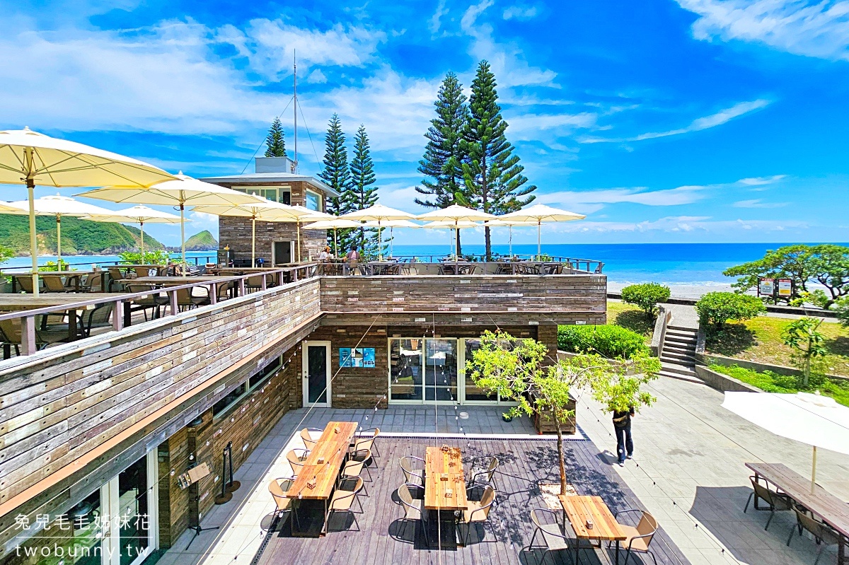 【笑ㄟCaf&eacute;蘇澳店】宜蘭蘇澳海景咖啡廳推薦！情人灣第一排景觀、窯烤比薩必吃 @兔兒毛毛姊妹花