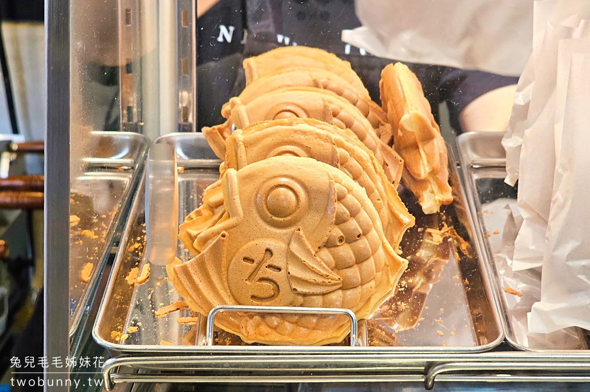 【錦一葉＆まめものとたい焼き】京都錦市場美食！爆餡鯛魚燒、抹茶甜點必吃 @兔兒毛毛姊妹花