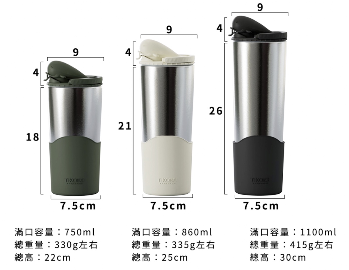 TiKOBO 鈦工坊純鈦鯨魚杯二代｜超輕大容量吸管保溫杯推薦，純鈦材質好清洗不卡味 @兔兒毛毛姊妹花