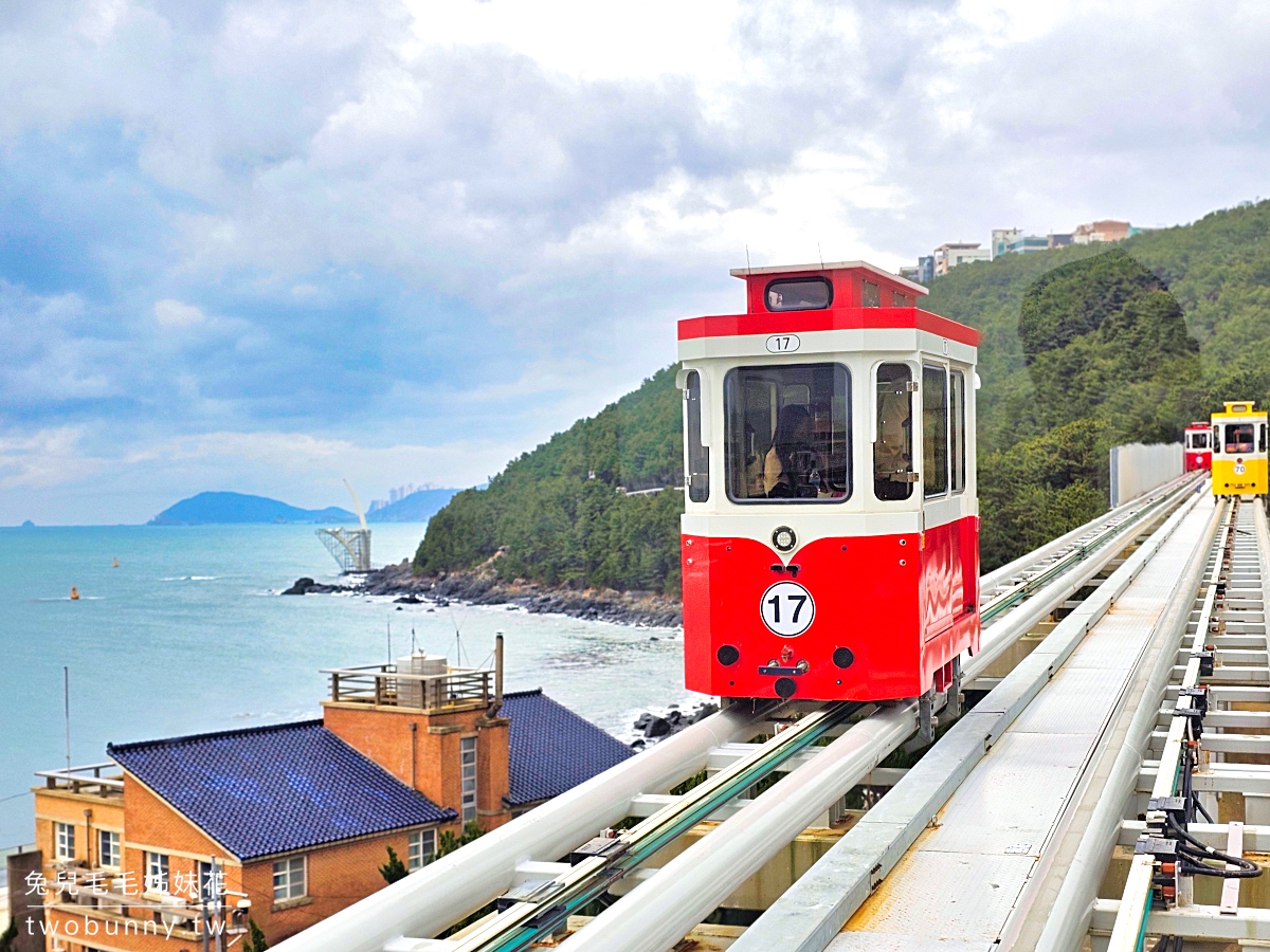 【釜山天空膠囊列車攻略】海雲台 Sky Capsule 乘車體驗、票價、路線與拍照亮點 @兔兒毛毛姊妹花