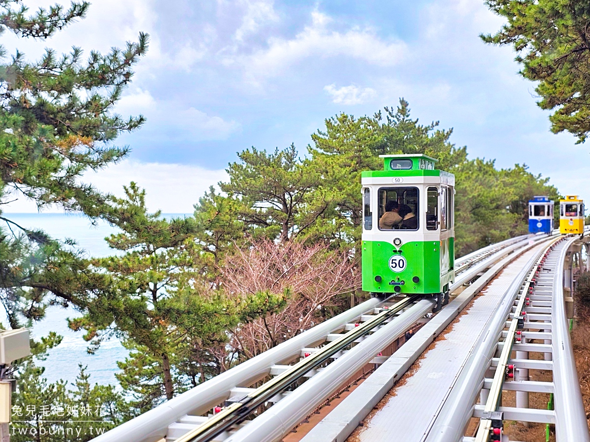 【釜山天空膠囊列車攻略】海雲台 Sky Capsule 乘車體驗、票價、路線與拍照亮點 @兔兒毛毛姊妹花