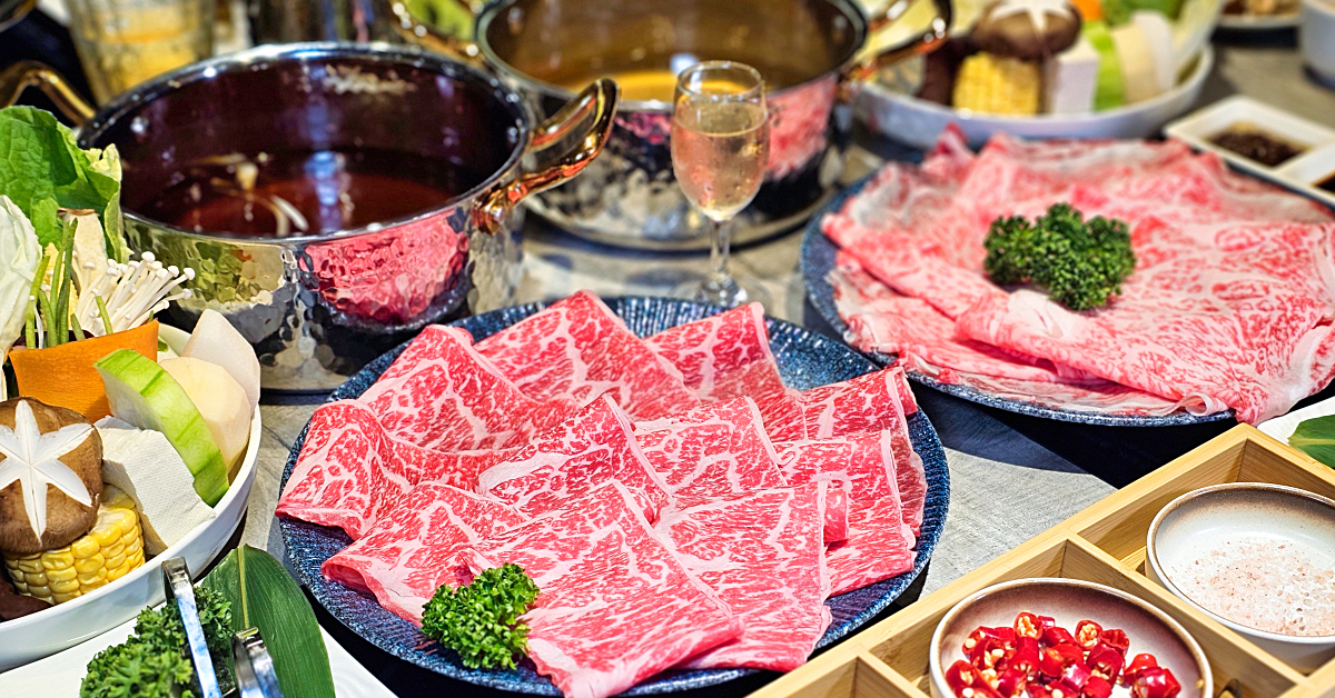 大明星頂流涮涮鍋｜桃園南崁火鍋～A5和牛 龍蝦海鮮超頂食材，有包廂、剝蝦服務 @兔兒毛毛姊妹花