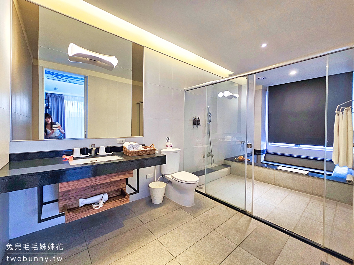 【九號溫泉旅店 No. 9 Hotel】礁溪住宿推薦｜超大溫泉池、溫泉魚咬腳、釣蝦、親子溫泉飯店 @兔兒毛毛姊妹花