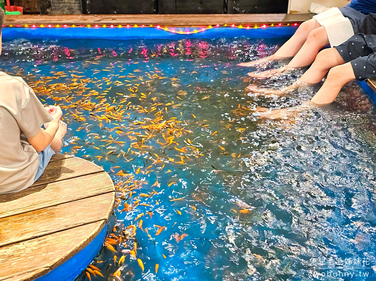 【九號溫泉旅店 No. 9 Hotel】礁溪住宿推薦｜超大溫泉池、溫泉魚咬腳、釣蝦、親子溫泉飯店 @兔兒毛毛姊妹花