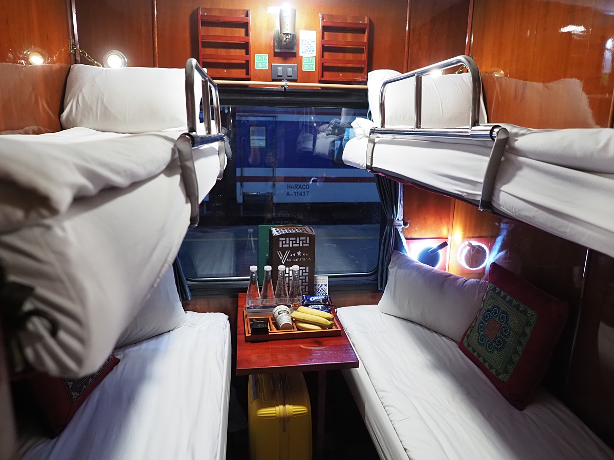 【VIC SAPA TRAIN】越南臥鋪火車開箱！河內到沙壩夜車交通、包廂設備＋搭乘攻略 @兔兒毛毛姊妹花