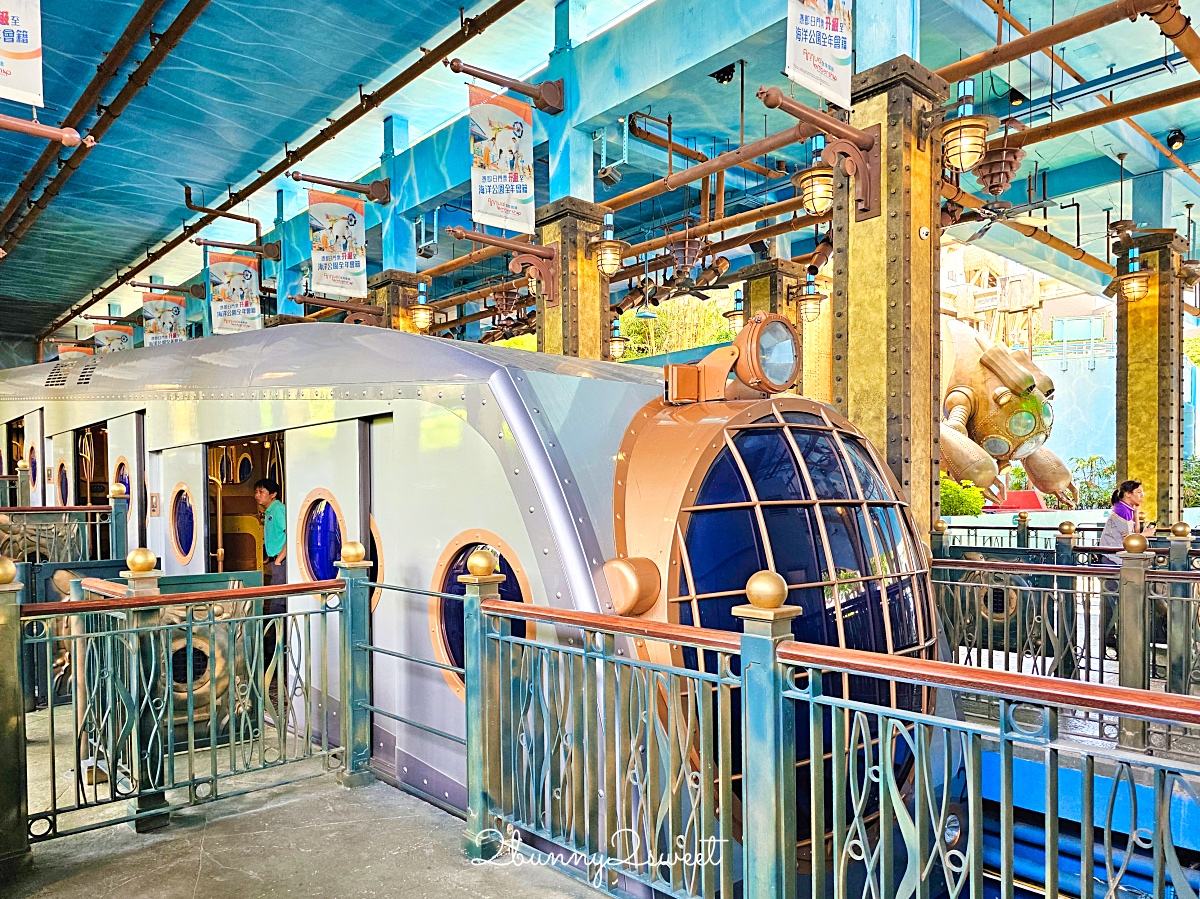 【香港海洋公園】香港親子景點推薦｜海洋列車、海景纜車、水族館、遊樂園一票玩到底 @兔兒毛毛姊妹花
