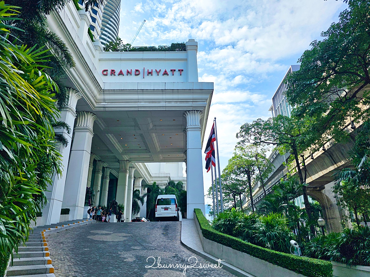 【Grand Hyatt Erawan Bangkok】曼谷住宿推薦！四面佛旁五星飯店、BTS奇隆站直達 @兔兒毛毛姊妹花