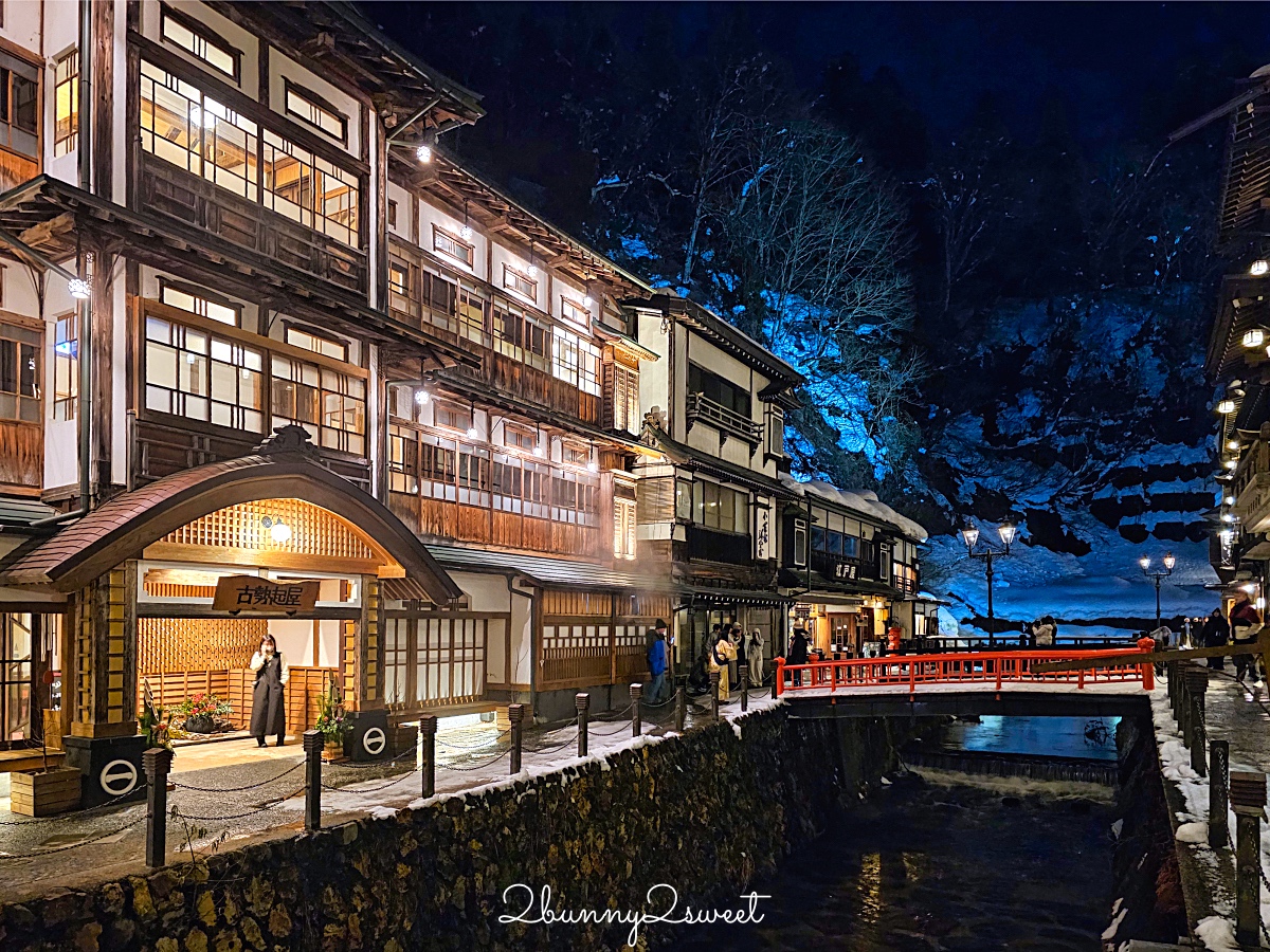 【滝と蕎麦の宿 瀧見舘】銀山溫泉住宿推薦｜一泊二食、露天溫泉、絕美山景旅館開箱 @兔兒毛毛姊妹花