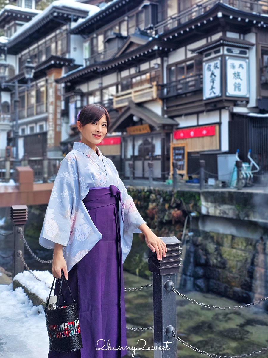 銀山溫泉和服租借「Cafe I’rasgayna」あいらすげーな～穿大正浪漫袴在復古街頭超好拍 @兔兒毛毛姊妹花