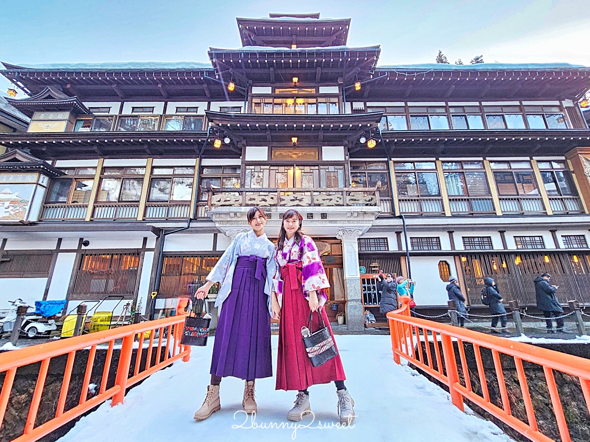 銀山溫泉和服租借「Cafe I’rasgayna」あいらすげーな～穿大正浪漫袴在復古街頭超好拍 @兔兒毛毛姊妹花