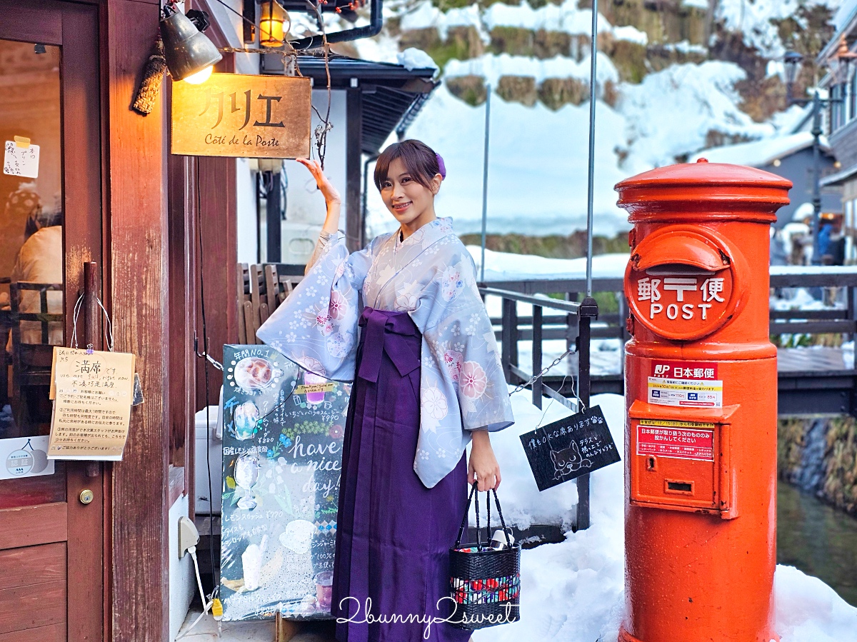 【布丁 酒茶房クリエ】銀山溫泉必訪復古風咖啡廳，擁有能登屋絕美窗景、招牌布丁必點 @兔兒毛毛姊妹花