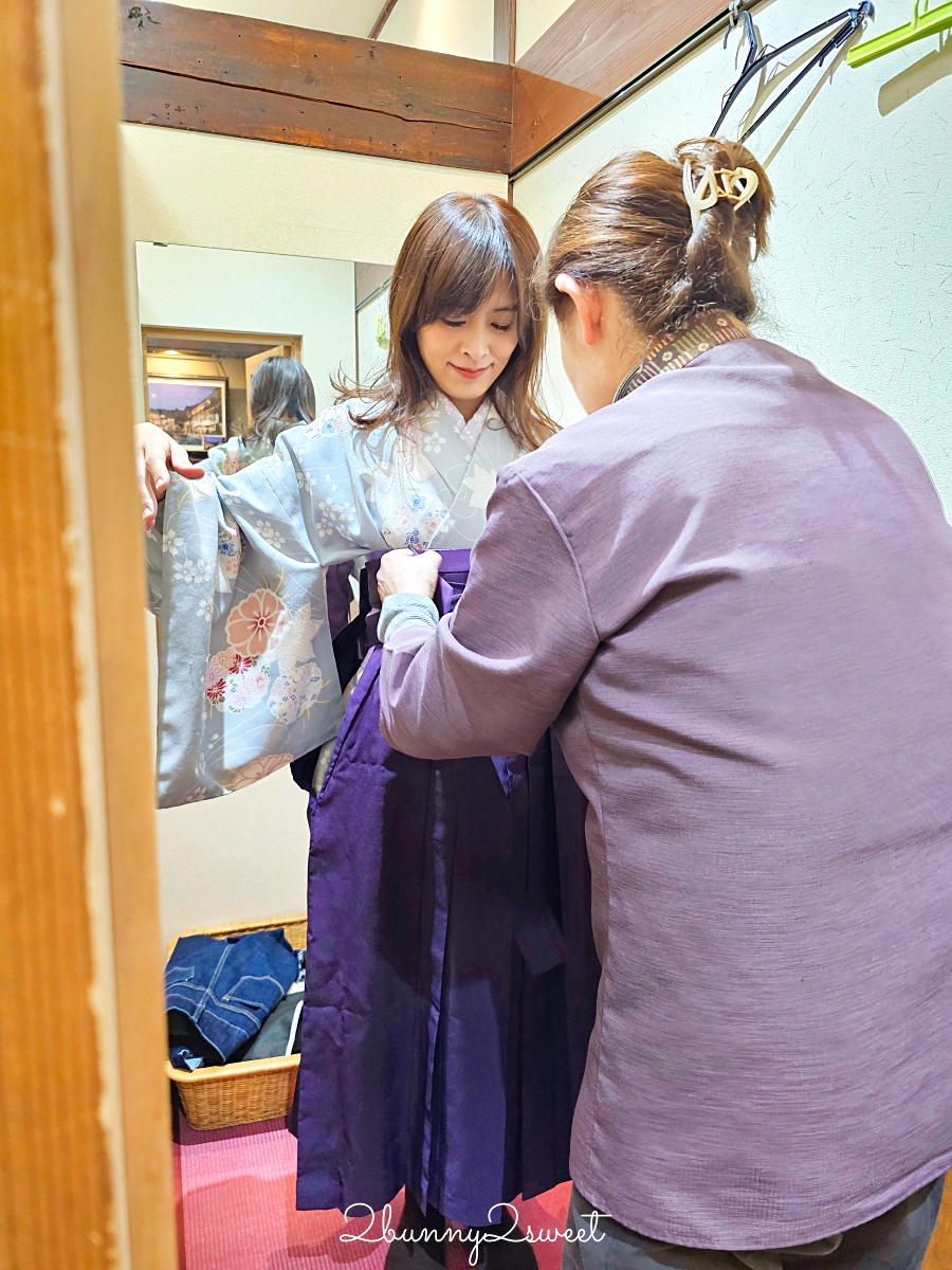 銀山溫泉和服租借「Cafe I’rasgayna」あいらすげーな～穿大正浪漫袴在復古街頭超好拍 @兔兒毛毛姊妹花