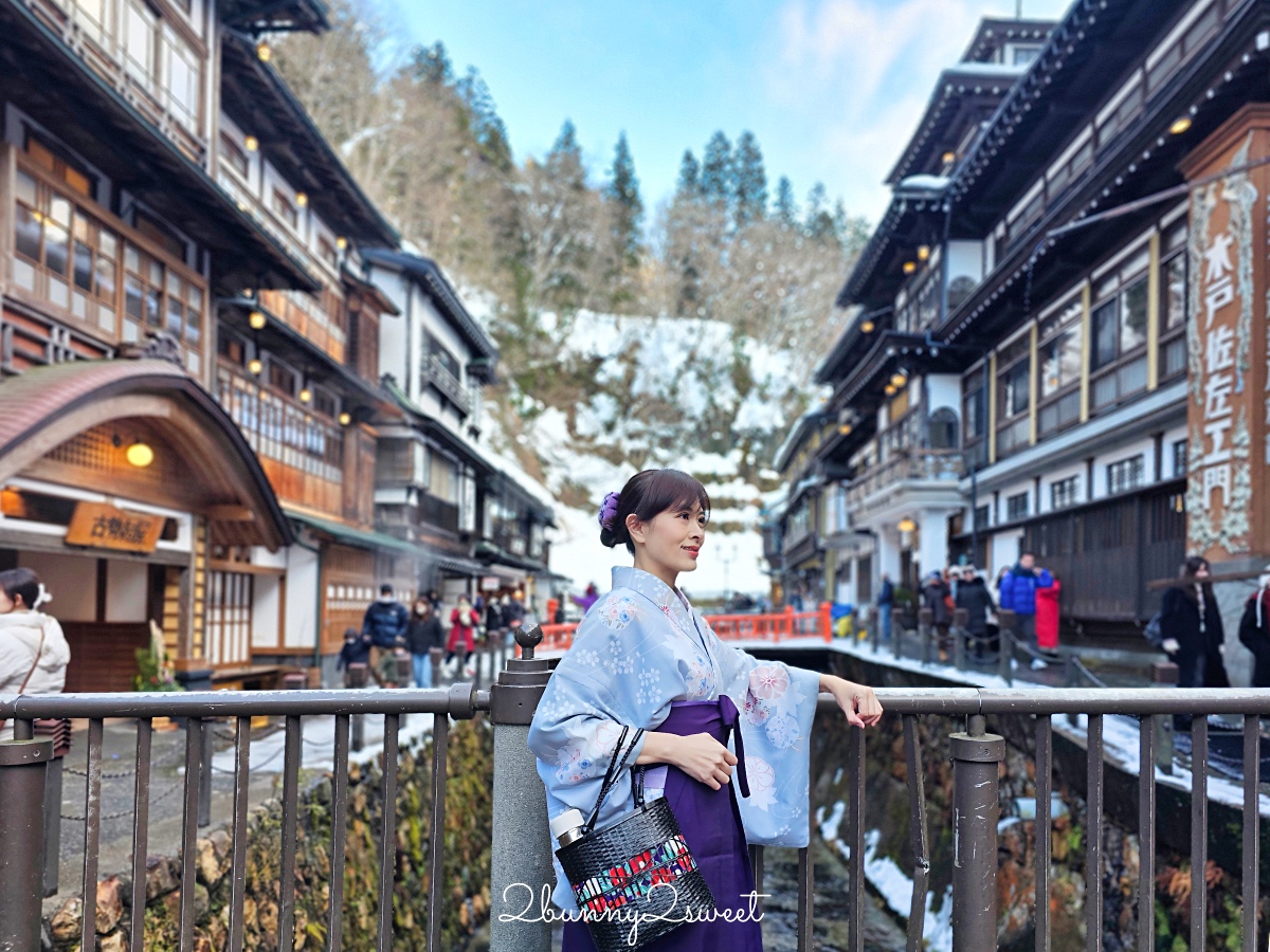 銀山溫泉和服租借「Cafe I’rasgayna」あいらすげーな～穿大正浪漫袴在復古街頭超好拍 @兔兒毛毛姊妹花