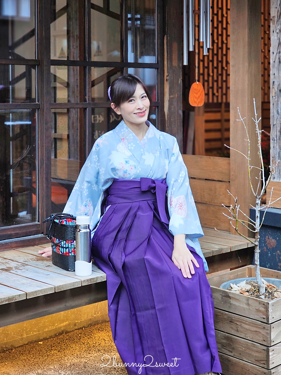 銀山溫泉和服租借「Cafe I’rasgayna」あいらすげーな～穿大正浪漫袴在復古街頭超好拍 @兔兒毛毛姊妹花