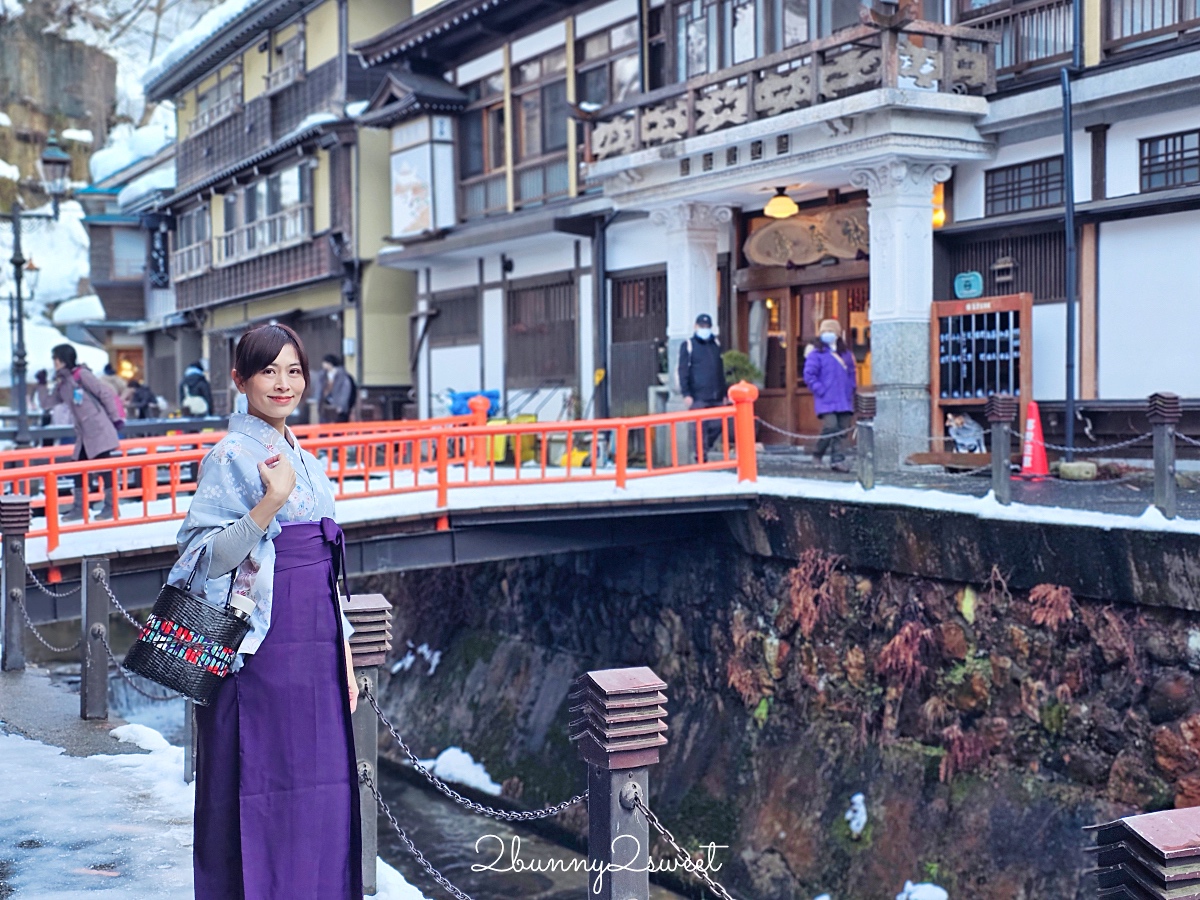 銀山溫泉和服租借「Cafe I’rasgayna」あいらすげーな～穿大正浪漫袴在復古街頭超好拍 @兔兒毛毛姊妹花