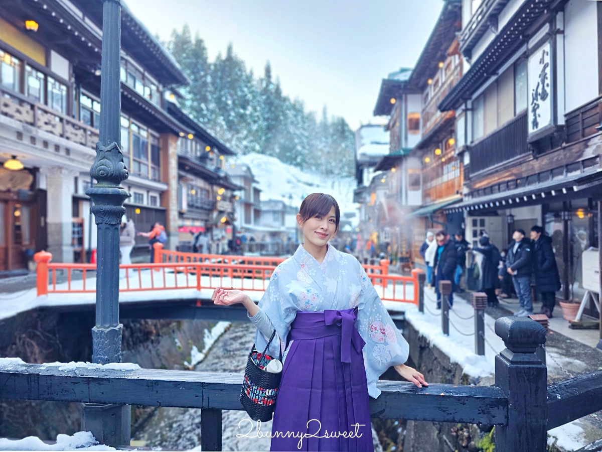 銀山溫泉和服租借「Cafe I’rasgayna」あいらすげーな～穿大正浪漫袴在復古街頭超好拍 @兔兒毛毛姊妹花