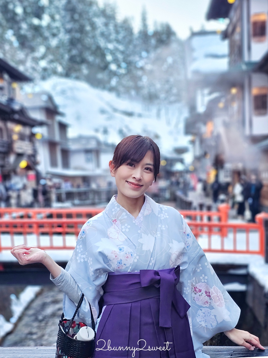 銀山溫泉和服租借「Cafe I’rasgayna」あいらすげーな～穿大正浪漫袴在復古街頭超好拍 @兔兒毛毛姊妹花