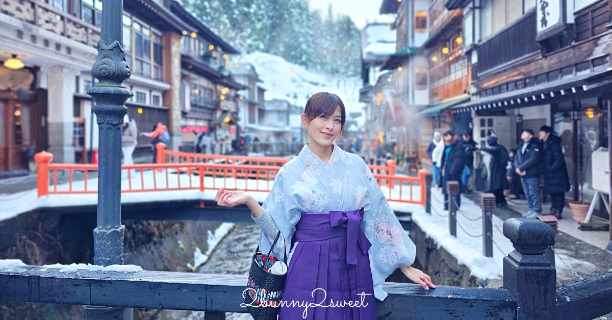 銀山溫泉和服租借「Cafe I’rasgayna」あいらすげーな～穿大正浪漫袴在復古街頭超好拍 @兔兒毛毛姊妹花