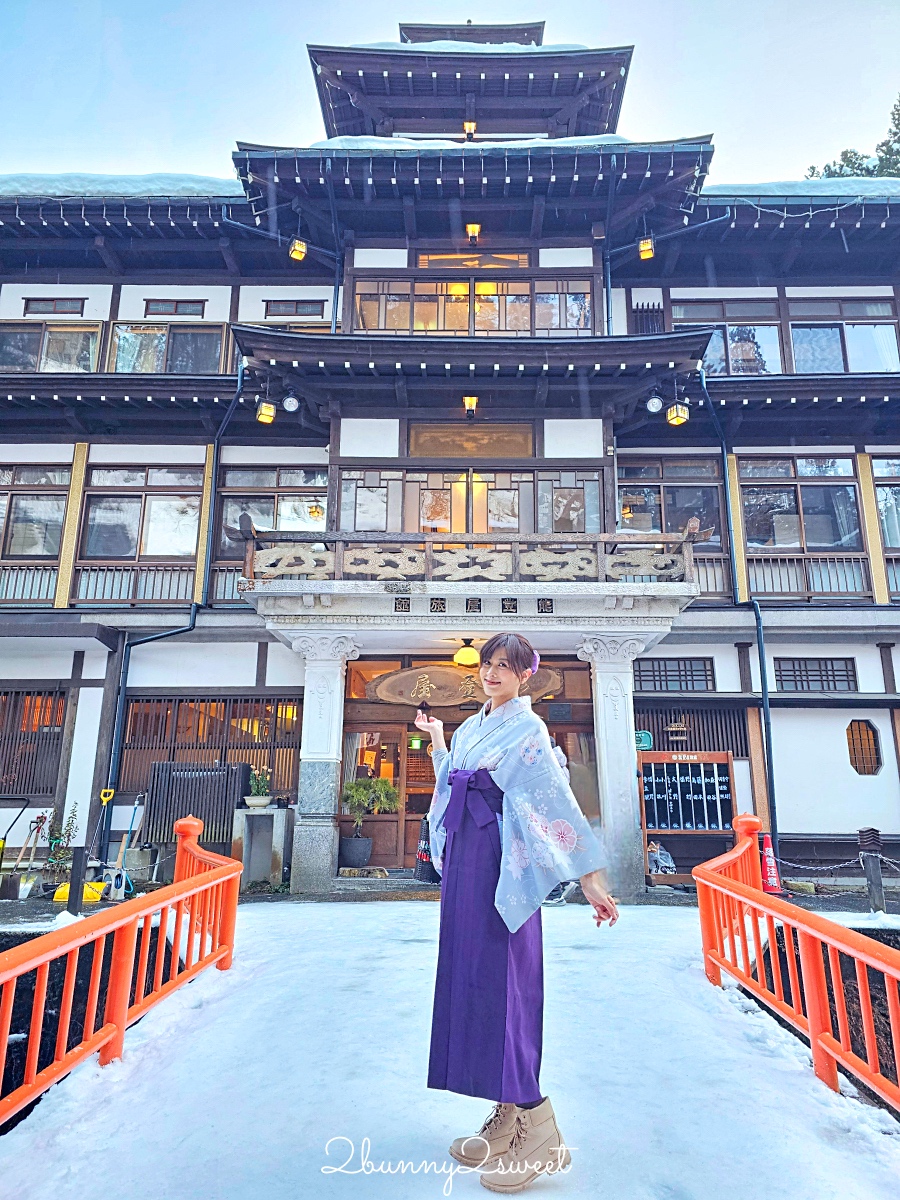 銀山溫泉和服租借「Cafe I’rasgayna」あいらすげーな～穿大正浪漫袴在復古街頭超好拍 @兔兒毛毛姊妹花