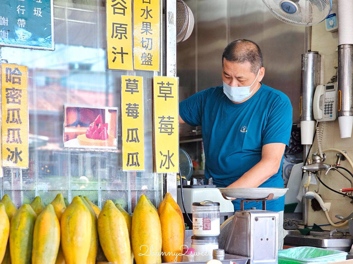 【泰成水果店】台南冰店推薦｜正興街90年老字號水果店，哈密瓜冰必吃人氣美食 @兔兒毛毛姊妹花