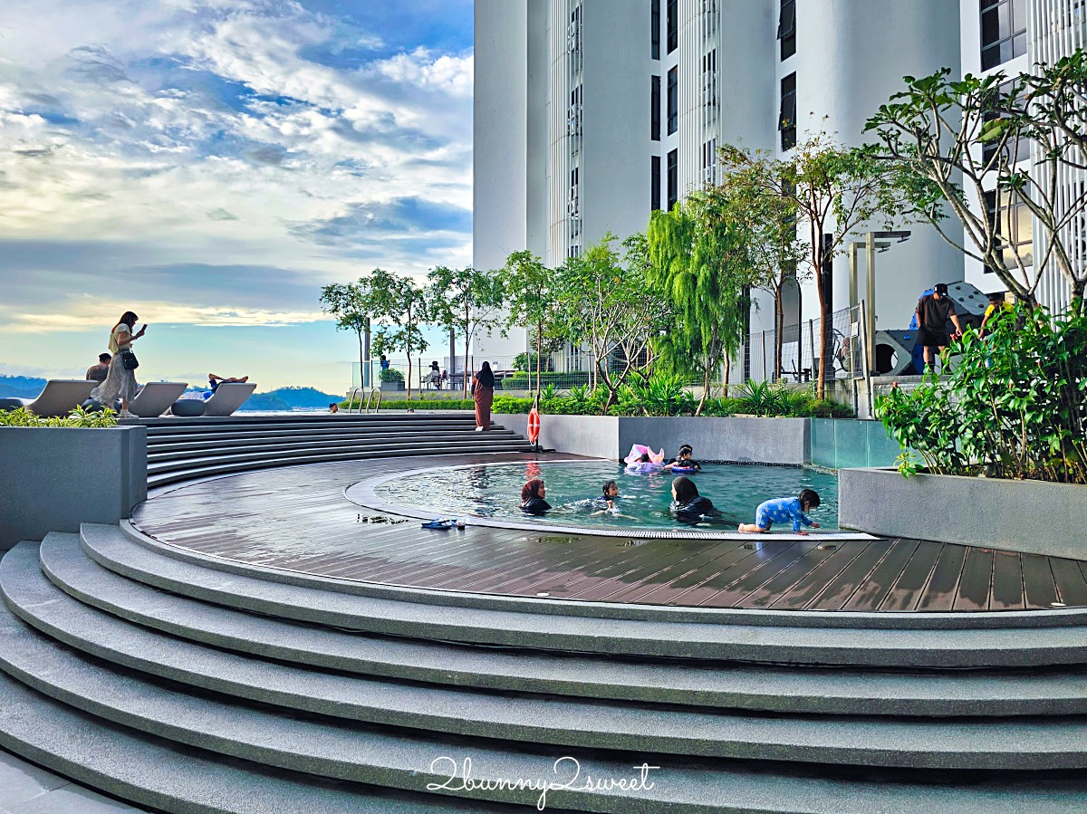 【哥打京那巴魯馨樂庭海濱公寓酒店】沙巴亞庇住宿推薦！近加雅街、碼頭、百貨商場 @兔兒毛毛姊妹花