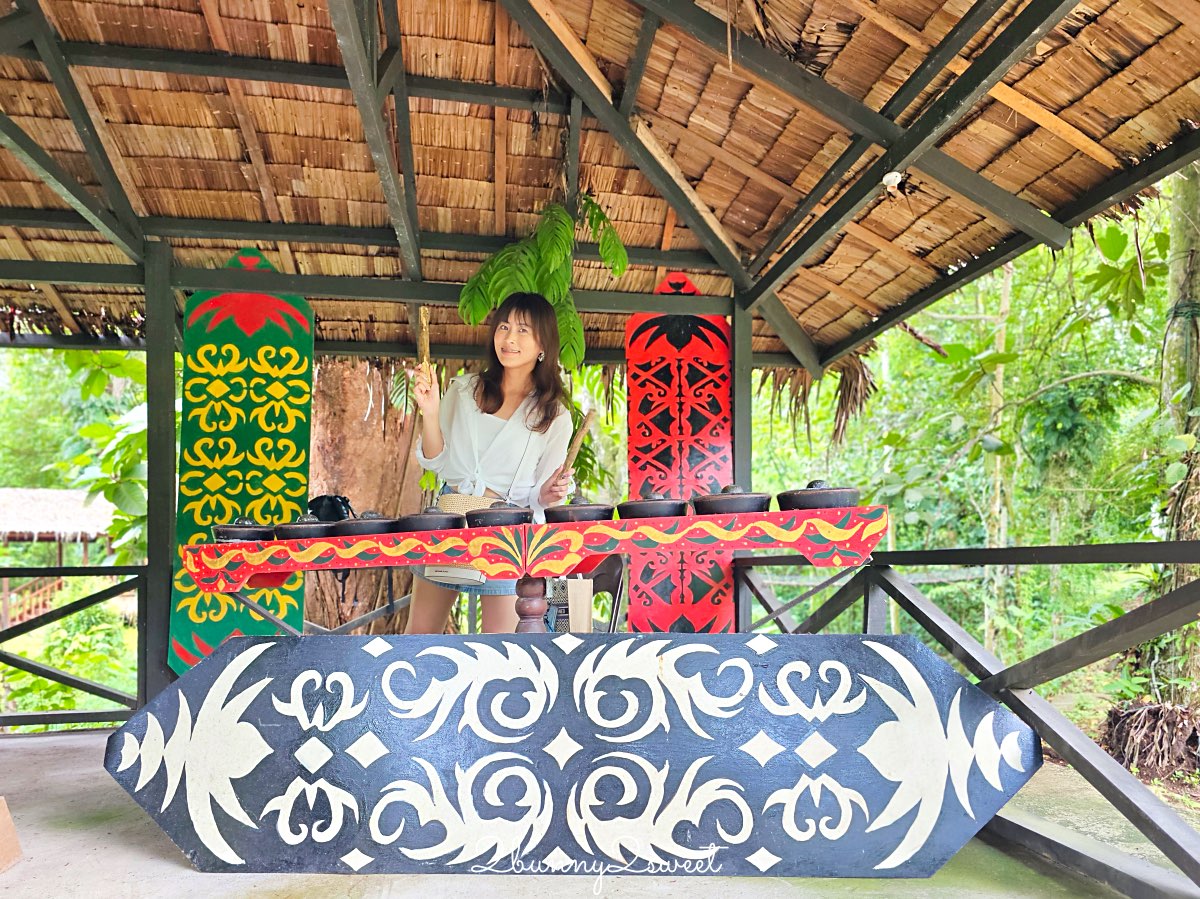 【婆羅洲文化村】沙巴最大文化村！探索七大原住民族、吹箭鑽木取火＋文化表演 @兔兒毛毛姊妹花
