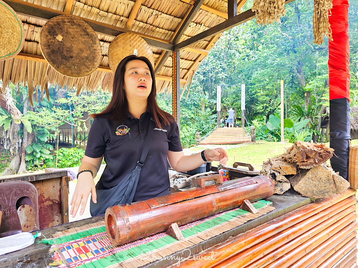 【婆羅洲文化村】沙巴最大文化村！探索七大原住民族、吹箭鑽木取火＋文化表演 @兔兒毛毛姊妹花