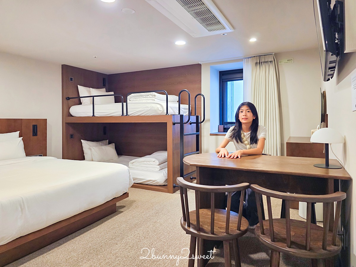 【明洞莊飯店 HOTEL MYEONGDONGJANG】首爾明洞住宿推薦｜下樓就是明洞商圈、大空間四人房、高CP值飯店 @兔兒毛毛姊妹花