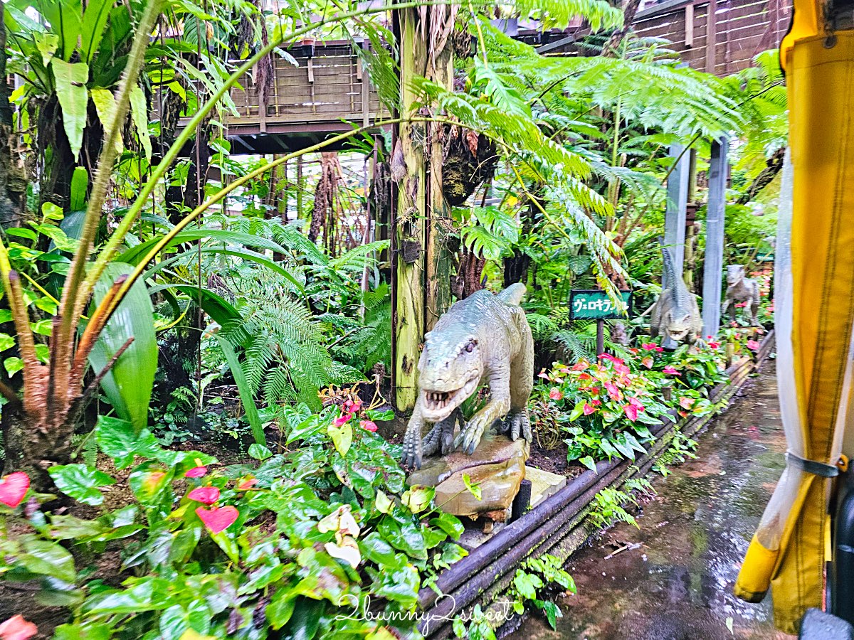 【名護鳳梨園】沖繩親子景點推薦｜搭鳳梨車、恐龍園、鳳梨主題樂園、FUN PASS免費景點 @兔兒毛毛姊妹花
