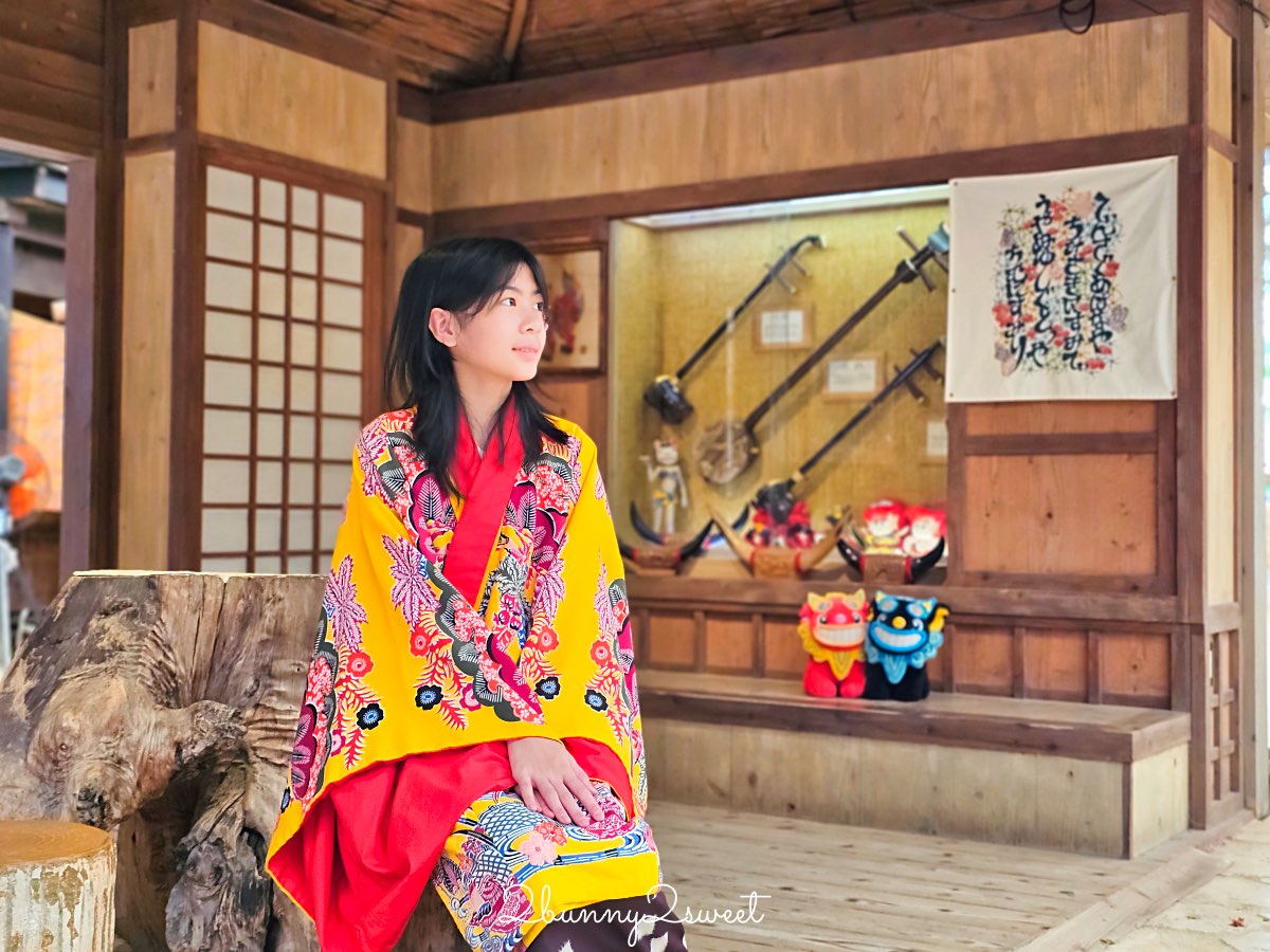 【沖繩琉球村】恩納村必去景點！琉裝體驗、百年古民家、EISA太鼓表演＋門票交通攻略 @兔兒毛毛姊妹花