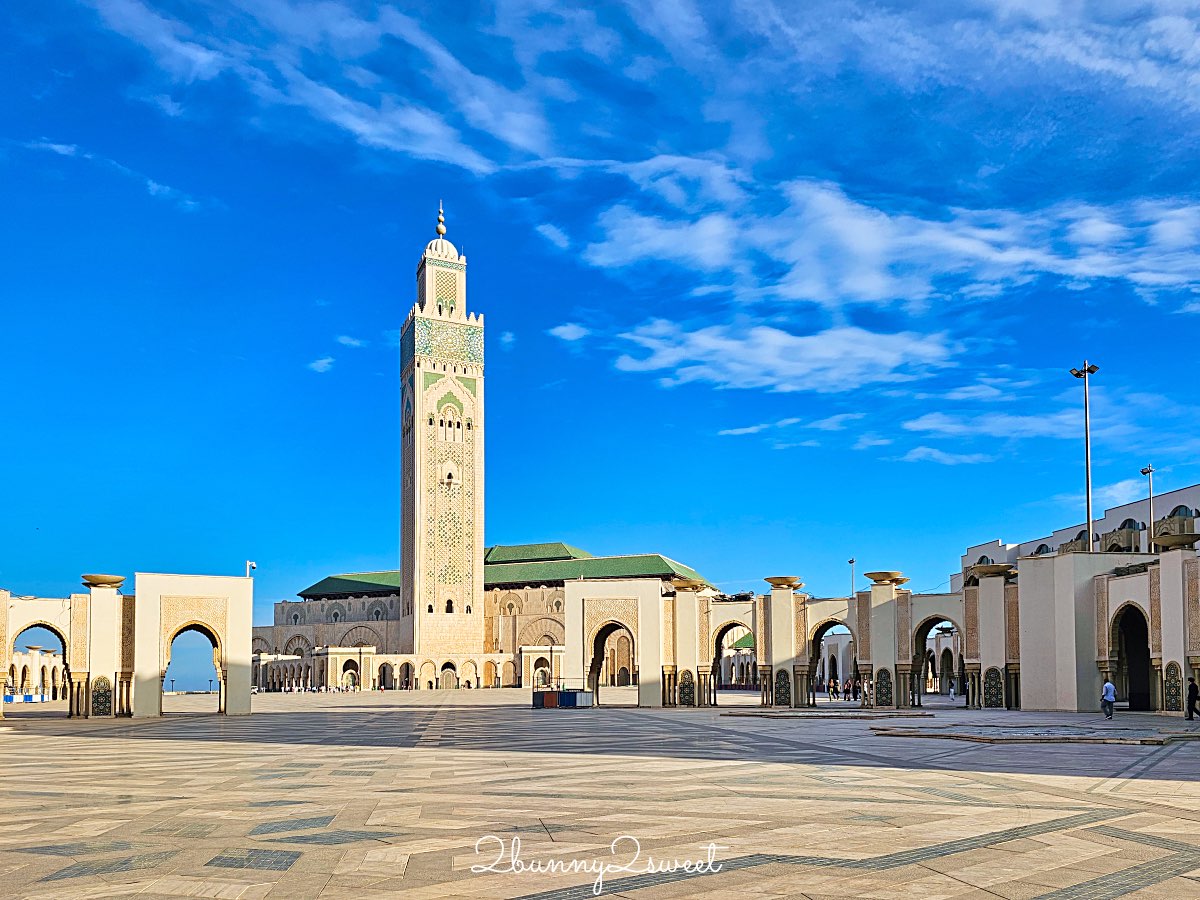 摩洛哥【哈桑二世清真寺 Hassan II Mosque】卡薩布蘭卡必訪壯麗海上清真寺 @兔兒毛毛姊妹花
