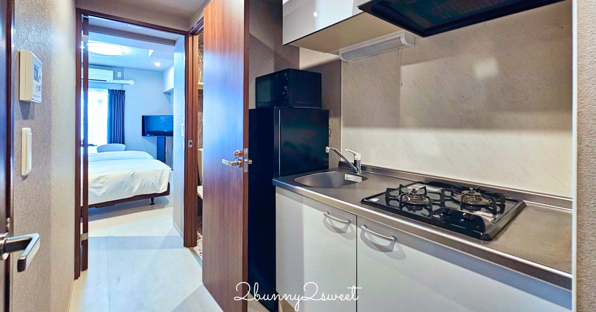 【道頓堀 Crystal Hotel Ⅲ】大阪公寓式飯店！房內廚房洗衣機、心齋橋住宿推薦 @兔兒毛毛姊妹花