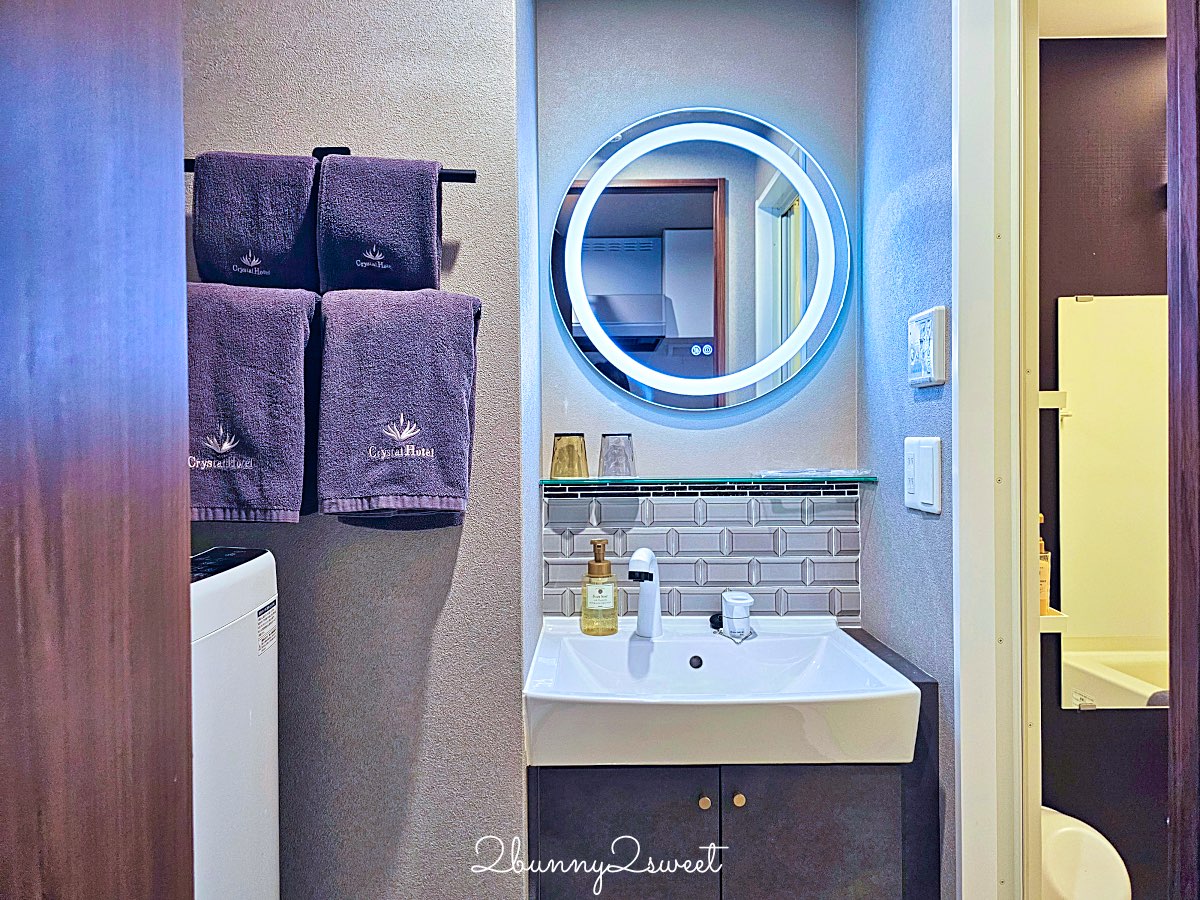 【道頓堀 Crystal Hotel Ⅲ】大阪公寓式飯店！房內廚房洗衣機、心齋橋住宿推薦 @兔兒毛毛姊妹花