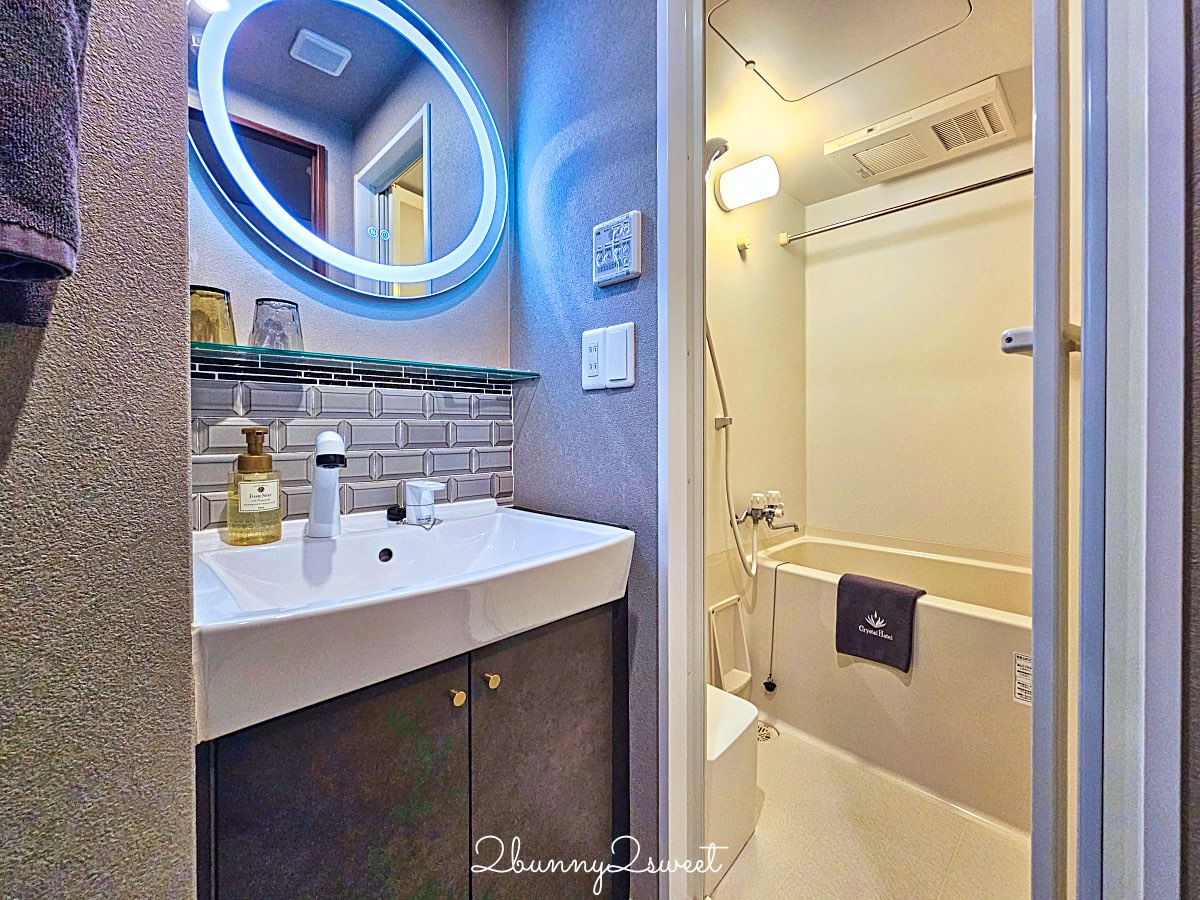 【道頓堀 Crystal Hotel Ⅲ】大阪公寓式飯店！房內廚房洗衣機、心齋橋住宿推薦 @兔兒毛毛姊妹花