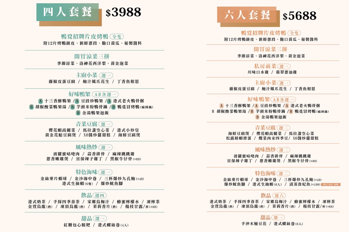 鴨覓烤鴨餐廳大直美麗華店｜一鴨多吃、精緻港點與熱炒，家庭聚餐新選擇 (附菜單價格) @兔兒毛毛姊妹花