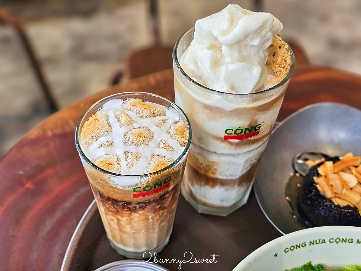 【共咖啡 Cộng C&agrave; Ph&ecirc; 台北光復南店】松山美食越南椰子咖啡推薦，復古軍風咖啡廳評價 @兔兒毛毛姊妹花