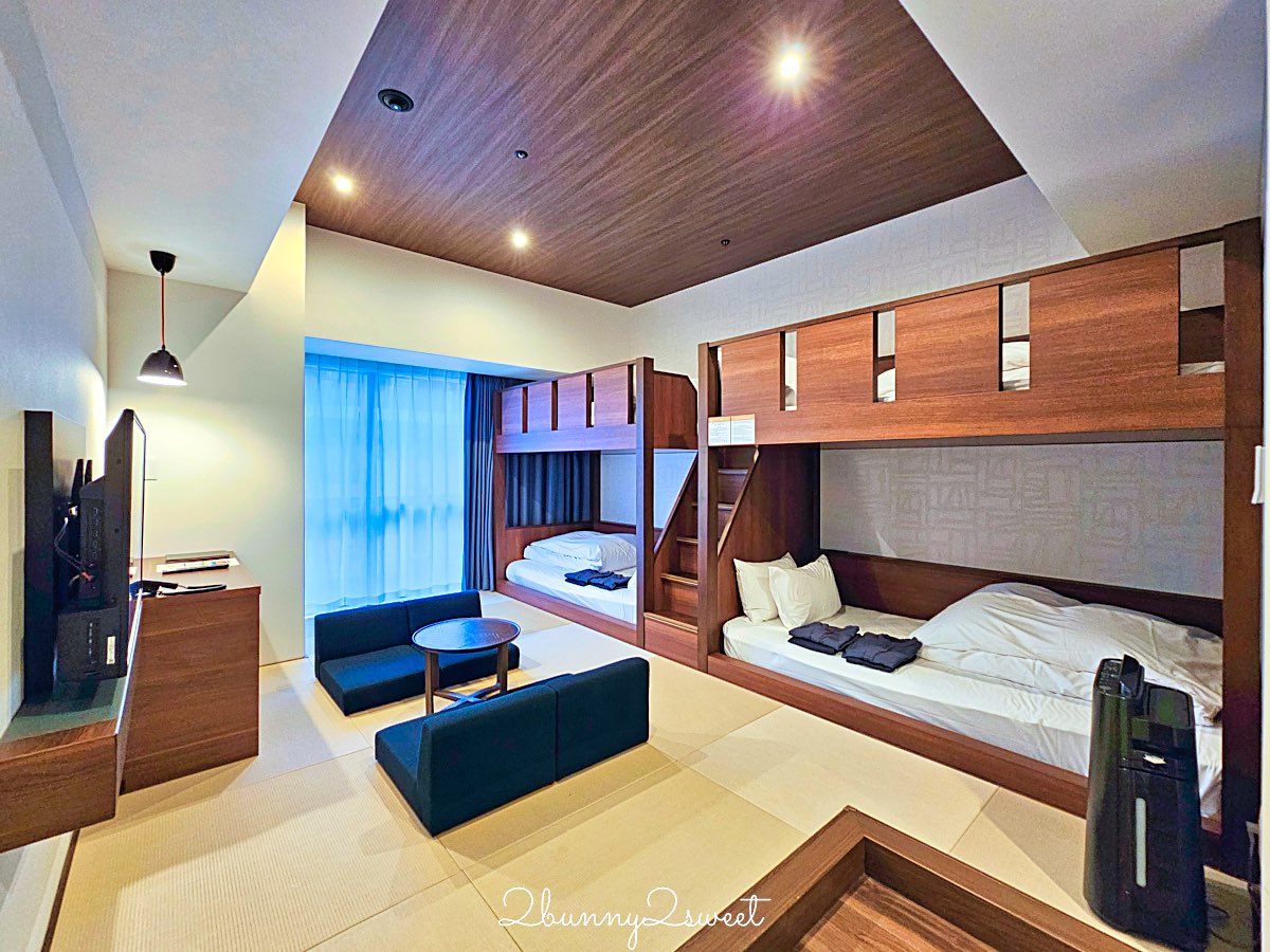 【沖繩那霸柔婕閣酒店 La’gent Hotel Okinawa Naha】沖繩親子住宿推薦：榻榻米家庭房＋雙層床設計 @兔兒毛毛姊妹花