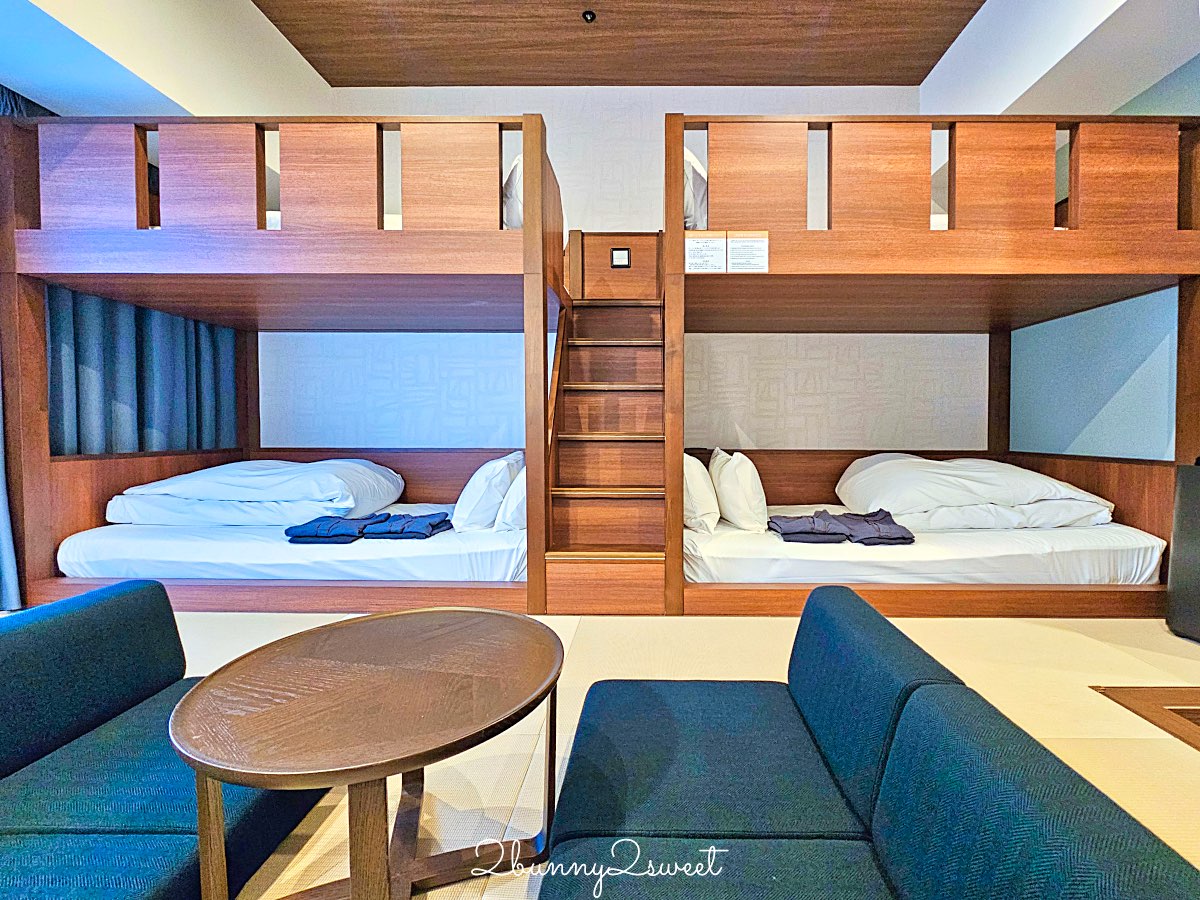 【沖繩那霸柔婕閣酒店 La’gent Hotel Okinawa Naha】沖繩親子住宿推薦：榻榻米家庭房＋雙層床設計 @兔兒毛毛姊妹花