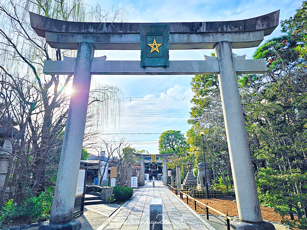 【京都晴明神社一条戻橋】陰陽師神社、河津櫻早櫻景點、五芒星御守與櫻花御守一次看 @兔兒毛毛姊妹花